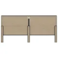 Tête de lit touffetée Gris foncé Tissu 200x200 cm
