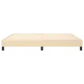 cadre de lit Crème 200x200 cm Tissu