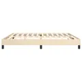cadre de lit Crème 200x200 cm Tissu