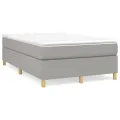 cadre de lit Gris clair 120x200 cm Tissu