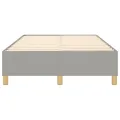 cadre de lit Gris clair 120x200 cm Tissu