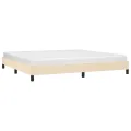 Cadre de lit Crème 200 x 200 cm Tissu