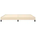 Cadre de lit Crème 200 x 200 cm Tissu