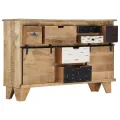 Buffet 140x38x90 cm Bois de manguier massif