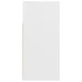Buffet avec lumières LED Blanc 80x35x75 cm