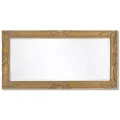 Miroir mural style baroque 100x50 cm Doré
