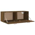 Armoire murale Chêne fumé 100x36,5x35 cm Bois d'ingénierie