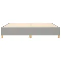 cadre de lit Gris clair 200x200 cm Tissu