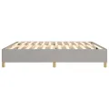 cadre de lit Gris clair 200x200 cm Tissu
