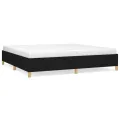 Cadre de Lit Noir 200x200 cm Tissu