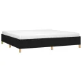 Cadre de Lit Noir 200x200 cm Tissu