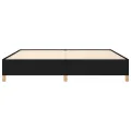 Cadre de Lit Noir 200x200 cm Tissu