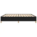 Cadre de Lit Noir 200x200 cm Tissu