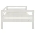 Lit Blanc Bois de pin massif 90x200 cm