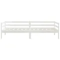 Lit Blanc Bois de pin massif 90x200 cm