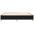 cadre de lit Noir 200x200 cm Tissu