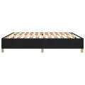 cadre de lit Noir 200x200 cm Tissu