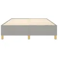 cadre de lit Gris clair 140x190 cm Tissu