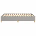 cadre de lit Gris clair 140x190 cm Tissu