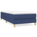 cadre de lit Bleu 80x200 cm Tissu