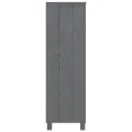 Bibliothèque HAMAR Gris foncé 85x35x112 cm Bois de pin massif