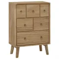 Commode 56x30x80 cm Bois massif de teck