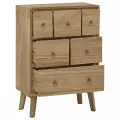 Commode 56x30x80 cm Bois massif de teck