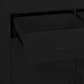 Armoire de rangement Noir 80x35x101,5 cm Acier