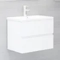 Ensemble de meubles de salle de bain Blanc Aggloméré