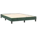 cadre de lit avec matelas LED Vert foncé 140x200 cm