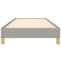 Cadre de lit Gris clair 100x200 cm Tissu