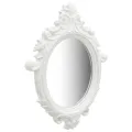 Miroir mural style château 56x76 cm Blanc