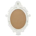 Miroir mural style château 56x76 cm Blanc