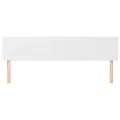 Têtes de lit 2 pcs Blanc 100x5x78/88 cm Similicuir