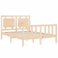 Cadre de lit avec tête de lit 140x190 cm bois massif