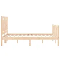 Cadre de lit avec tête de lit 140x190 cm bois massif