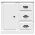 Buffet blanc 70x35,5x67,5 cm bois d'ingénierie