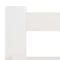 Cadre de lit Blanc Bois de pin massif 180x200 cm