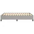 cadre de lit Gris clair 140x190 cm Tissu