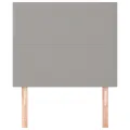 Têtes de lit 2 pcs Gris clair 100x5x78/88 cm Tissu