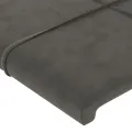 Têtes de lit 4 pcs Gris foncé 100x5x78/88 cm Velours