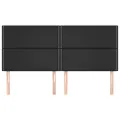 Têtes de lit 4 pcs Noir 80x5x78/88 cm Similicuir