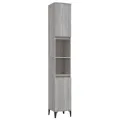 Ensemble d'armoires de salle de bain 3 pcs sonoma gris