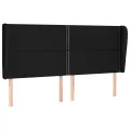 cadre de lit avec matelas Noir 180x200 cm Tissu