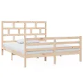 Cadre de lit Bois de pin massif 160x200 cm
