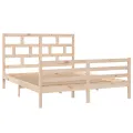 Cadre de lit Bois de pin massif 160x200 cm