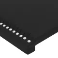 Cadre de lit avec tête de lit Noir 80x200 cm Similicuir