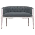 Banc Gris foncé 98x56x69 cm Velours