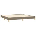 Cadre de lit Taupe 200x200 cm Tissu