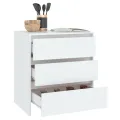 Buffet Blanc 70x41x75 cm Aggloméré